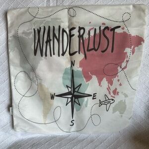 Travel Theme 18x18 Pillow Cover